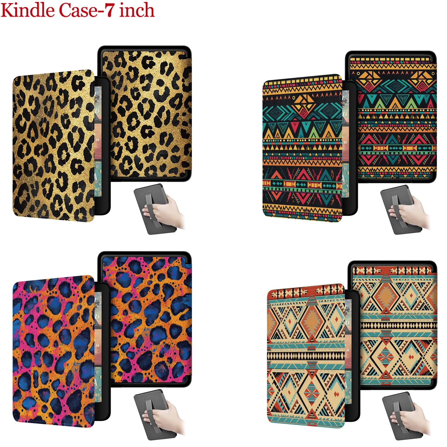 Vibrant leopard cheetah Case For Kindle Colorsoft Signature Edition 1st Gen 7in 2024 Paperwhite 12th Gen bohemian Protect Cover