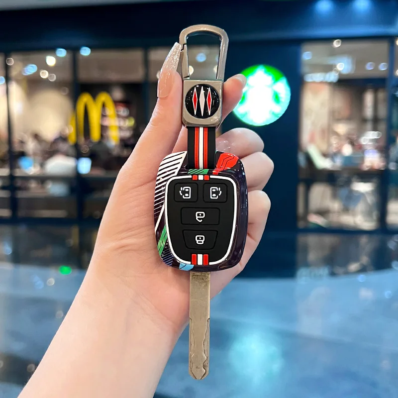 Autoschlüsselhülle für Toyota Prius RAV4 Camry Corolla 2014 2015 2016 2017, Auto-Schlüsselanhänger-Zubehör