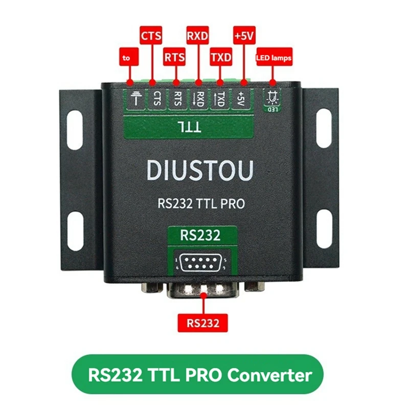Módulo de puerto serie convertidor aislado RS232 a TTL Módulo de conversión de interfaz Ttl a 232