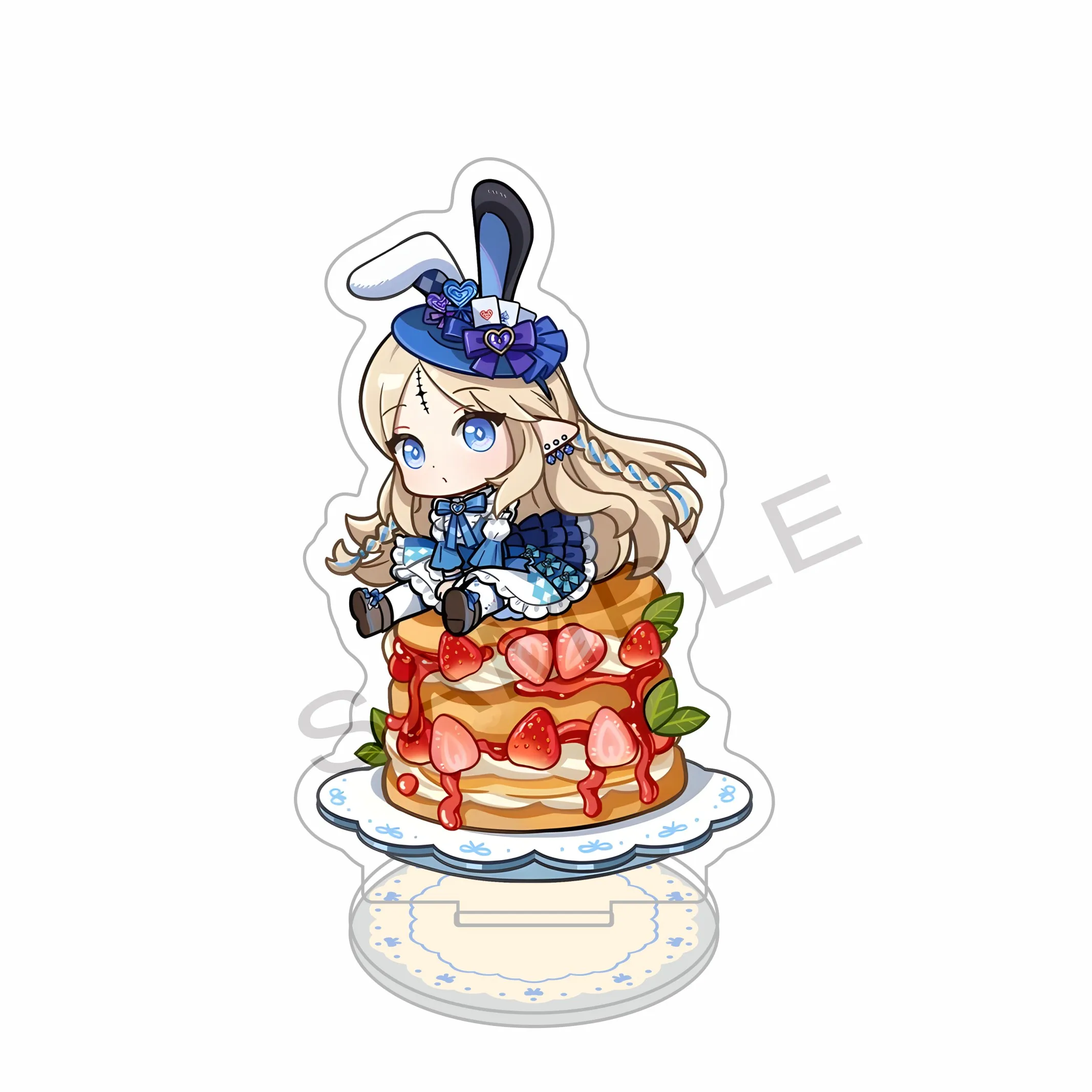 Hot Anime Game Wuthering Waves Acrylic Stand keychains Desk Decor Figure Cosplay Display Fan Gifts Fallen Wonderland 10cm view 3