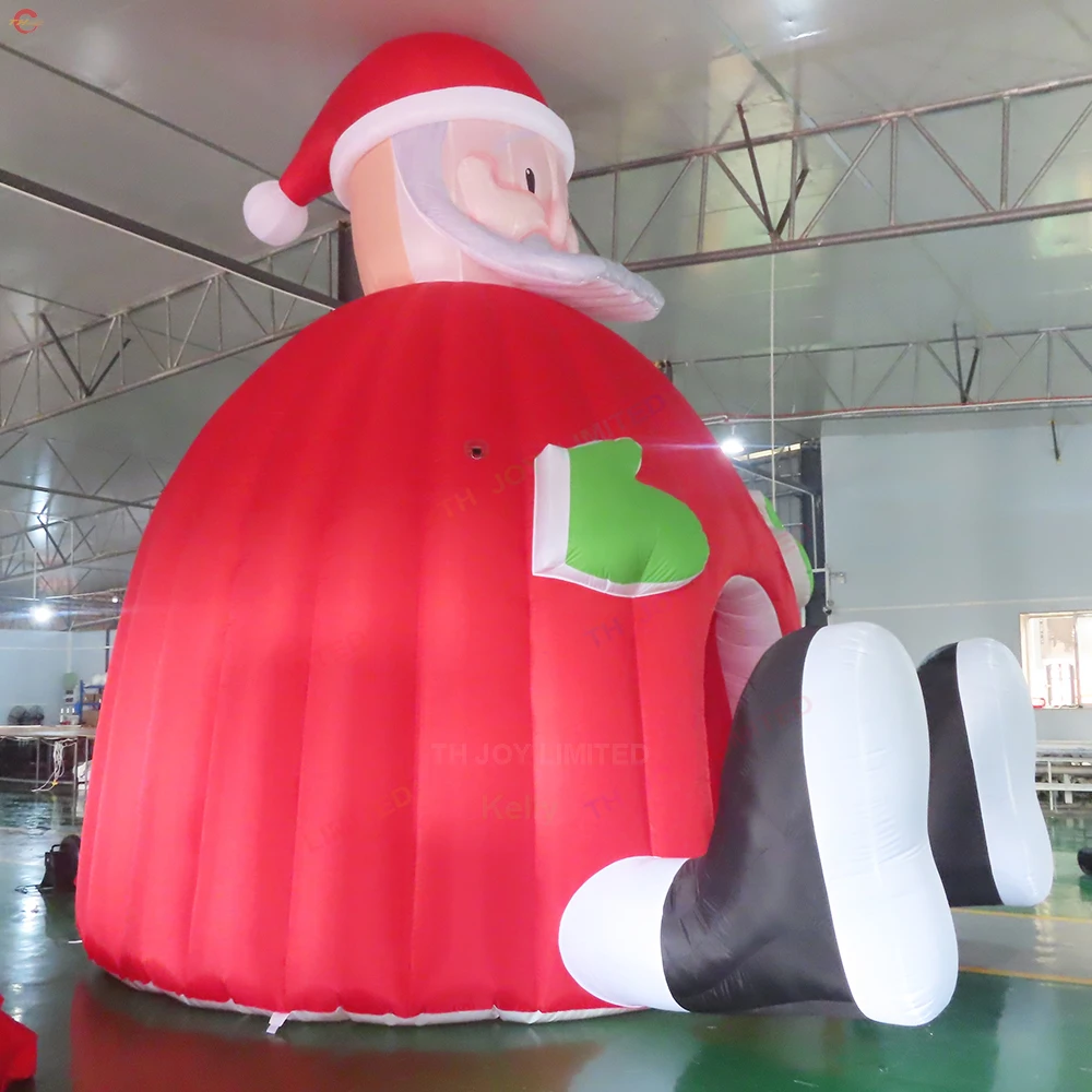 Tenda gonfiabile gigante della tenda del tunnel di Natale della tenda della cupola di Babbo Natale di trasporto veloce per Natale