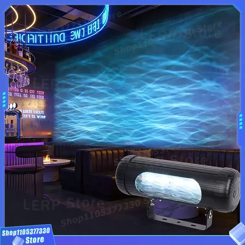 Dynamic LED Ocean Water Ripple Projector Light for KTV Bar Stage Wall Washer DMX512 Control Atmosphere Lamp New Design LED