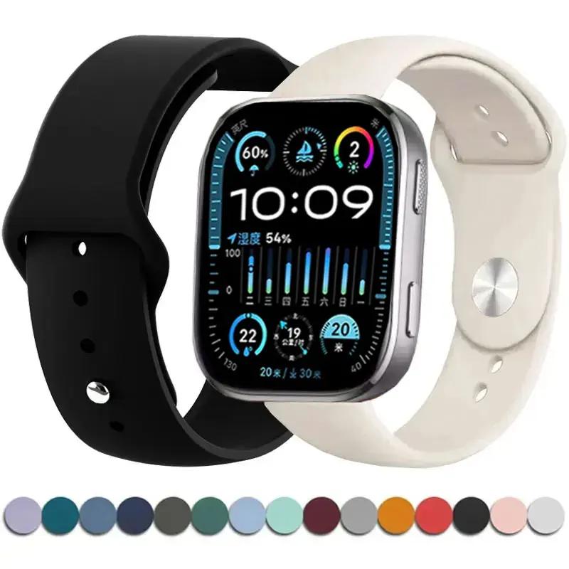 Sport-Silikonarmband für Amazfit Bip 6 5 Bip6 Smart Watch Quick 22 mm atmungsaktives Handgelenk-Armband für Amazfit Bip6 Zubehör