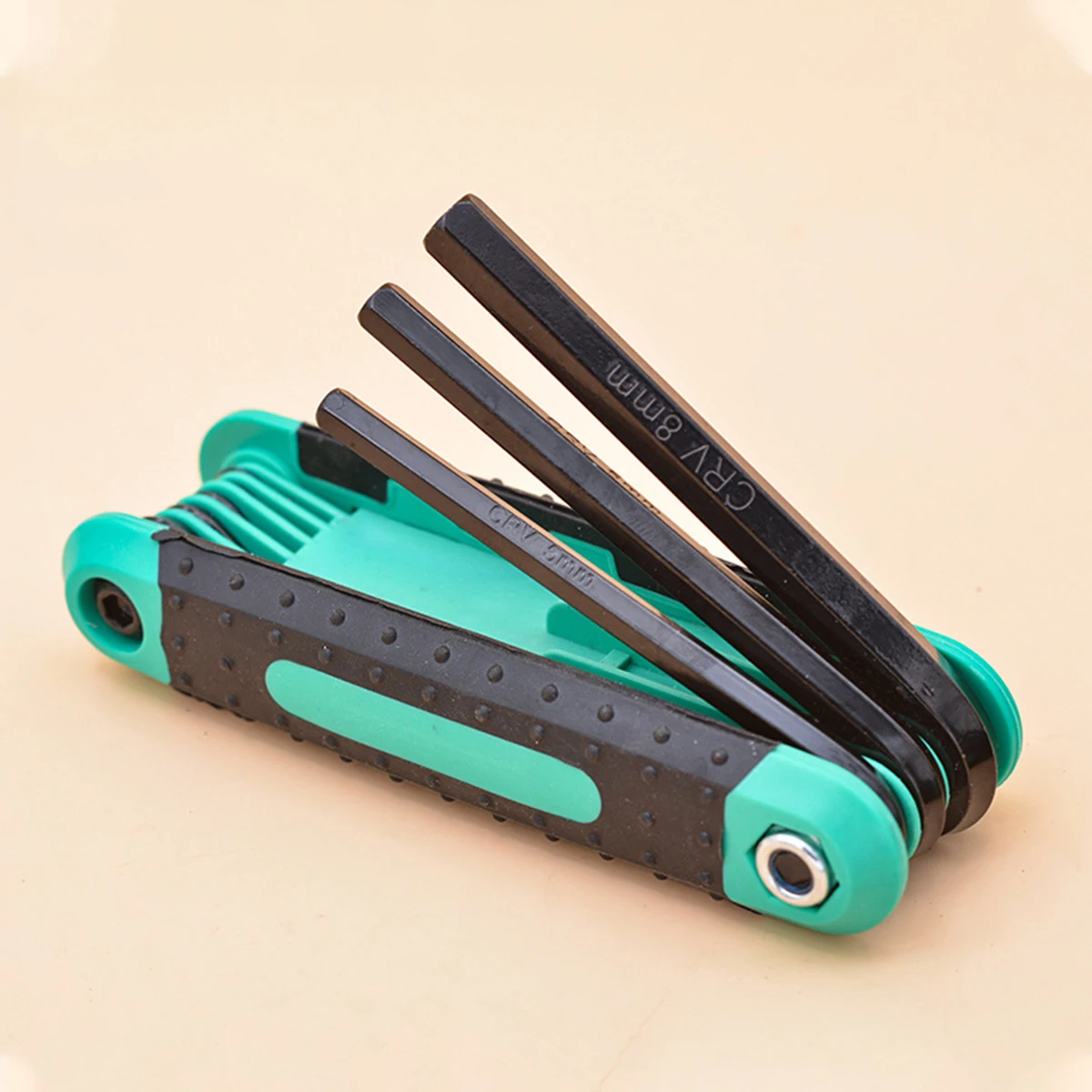 

2pcs Hexagon Wrench Set Vanadium Alloy Steel Durable Folding Design Ergonomic Thumb Groove Large Torque Hex Key Wrench Hand