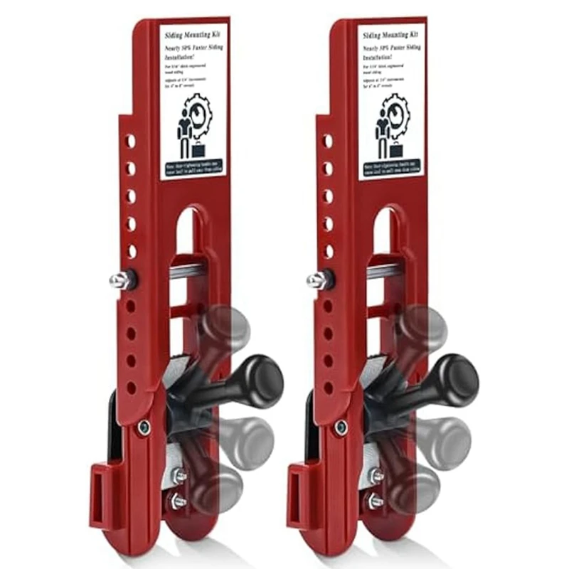 

AB34-2Pcs Инструменты для установки сайдинга для сайдинга из волокна и цемента 5/16 дюймов, монтажный комплект сайдинга с регулируемыми открытиями