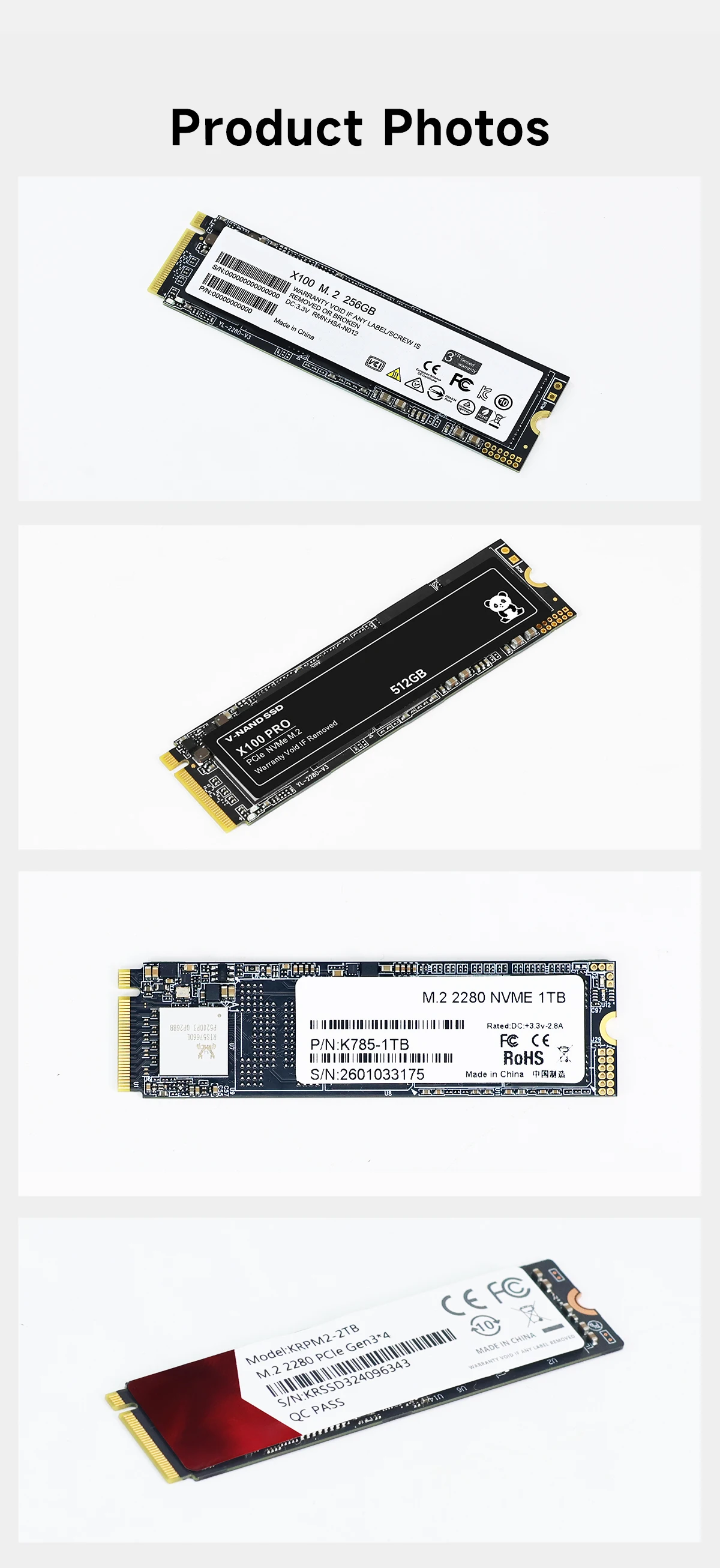SSD Solid State Drive 256G M.2 PCle 3.0 Schnittstelle NVMe-Protokoll Fast Tead und Schreiben für Jetson Raspberry Pi Board Laptop Desktop – Detail 8