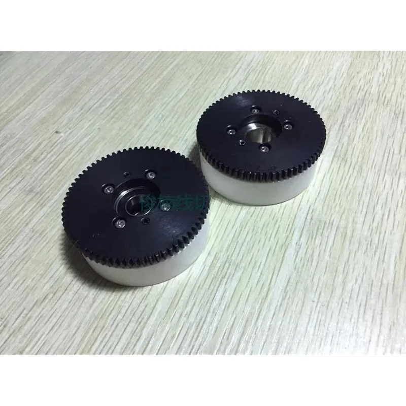1 قطعة سلك EDM آلة S414 S415 لآلة CNC Sodick سلسلة جزء الأبيض السيراميك التوتر الأسطوانة مجموعة تروس من الفولاذ المقاوم للصدأ