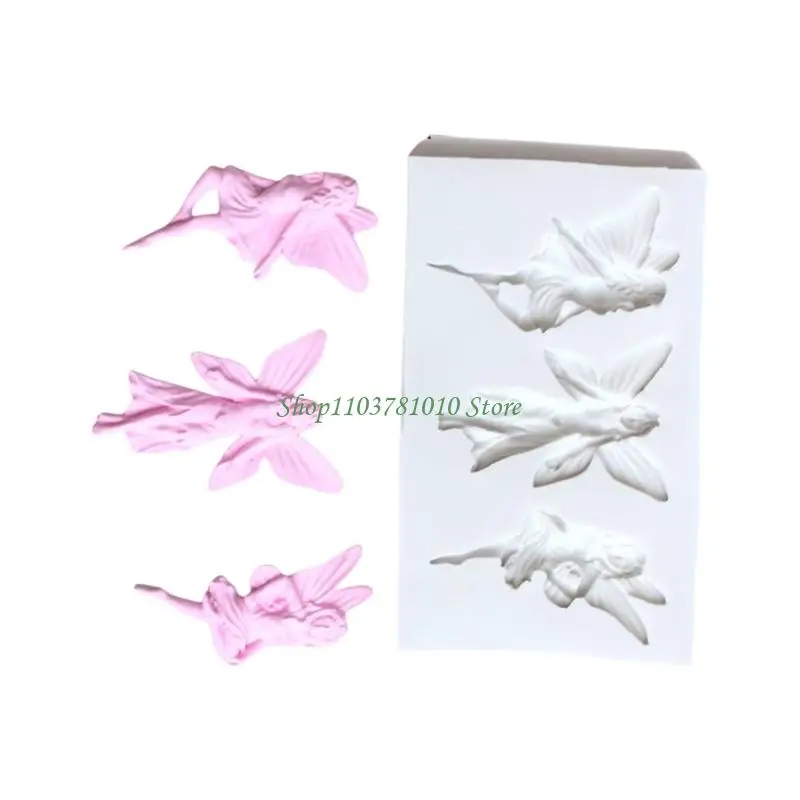 u55d الفن النحت السيليكون السيليكون قوالب لزخرفة الملاك قوالب السيليكون من أجل صنع شمعة راتنج الايبوكسي #5