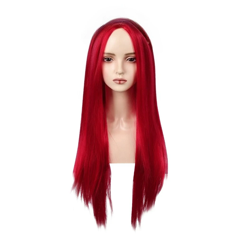 

Королева сердец, косплей, нащадки, маскировочный парик для взрослых женщин, красный парик, Хэллоуин, карнавал, вечерние, синтетические парики