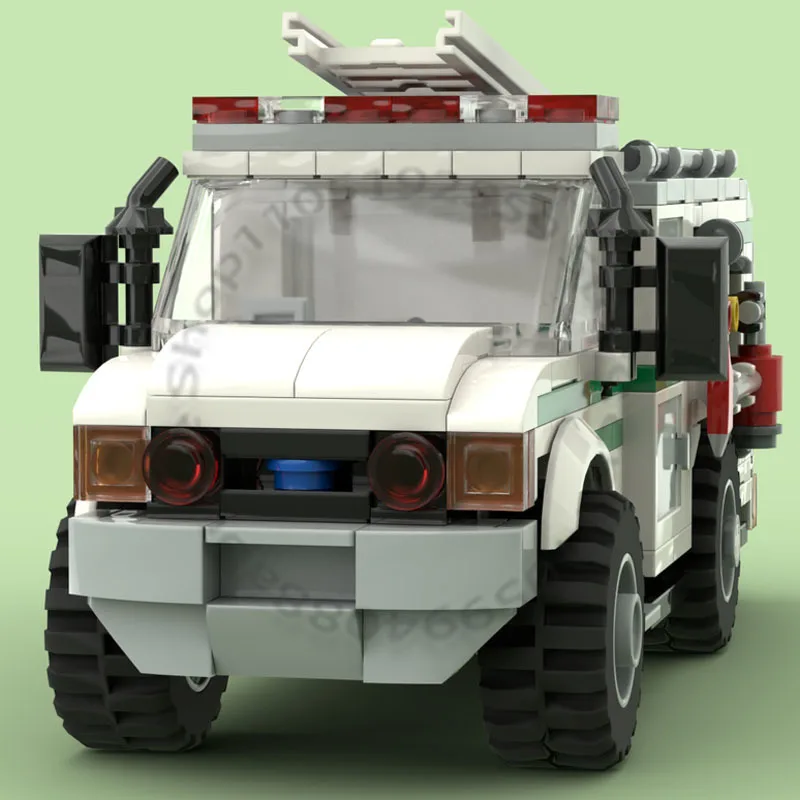441 PCS Transport Car Forest Fire Service Medium Brush Truck - Type 6 MOC Customize Modular Building DIY Holiday Toy Gifts