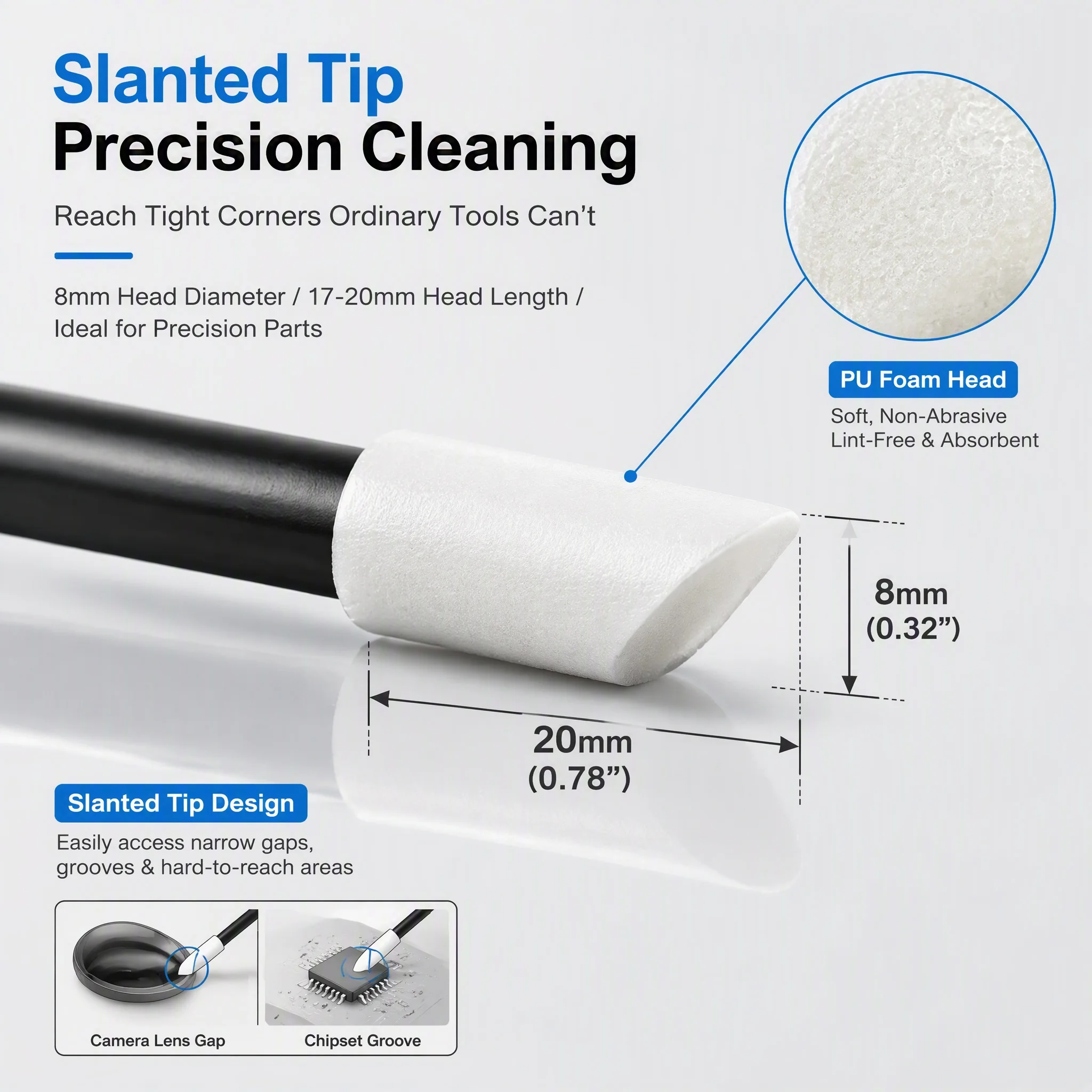 50-200 PCS T-21 Clean Swabs support for Ruby stick T-21 Cleaning Swabs Support for Rubystick Printhead Cleaning Swab