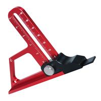 Height Gauge 0 60mm Adjustable Depth Tool Red Aluminum Woodworking Measuring Accessory Compact Router Table Saw Step Gauge