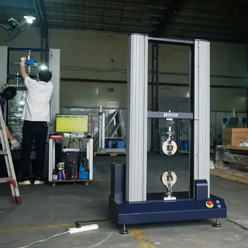 Microcomputer double arm tensile machine hydraulic universal material testing machine cable 5000N double column tensile