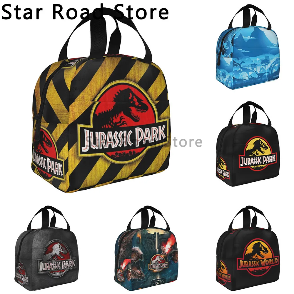 

Jurassic Park Resuable Lunch Box Women Waterproof Dinosaur World Cooler Thermal Food Insulated Lunch Bag School Children Student