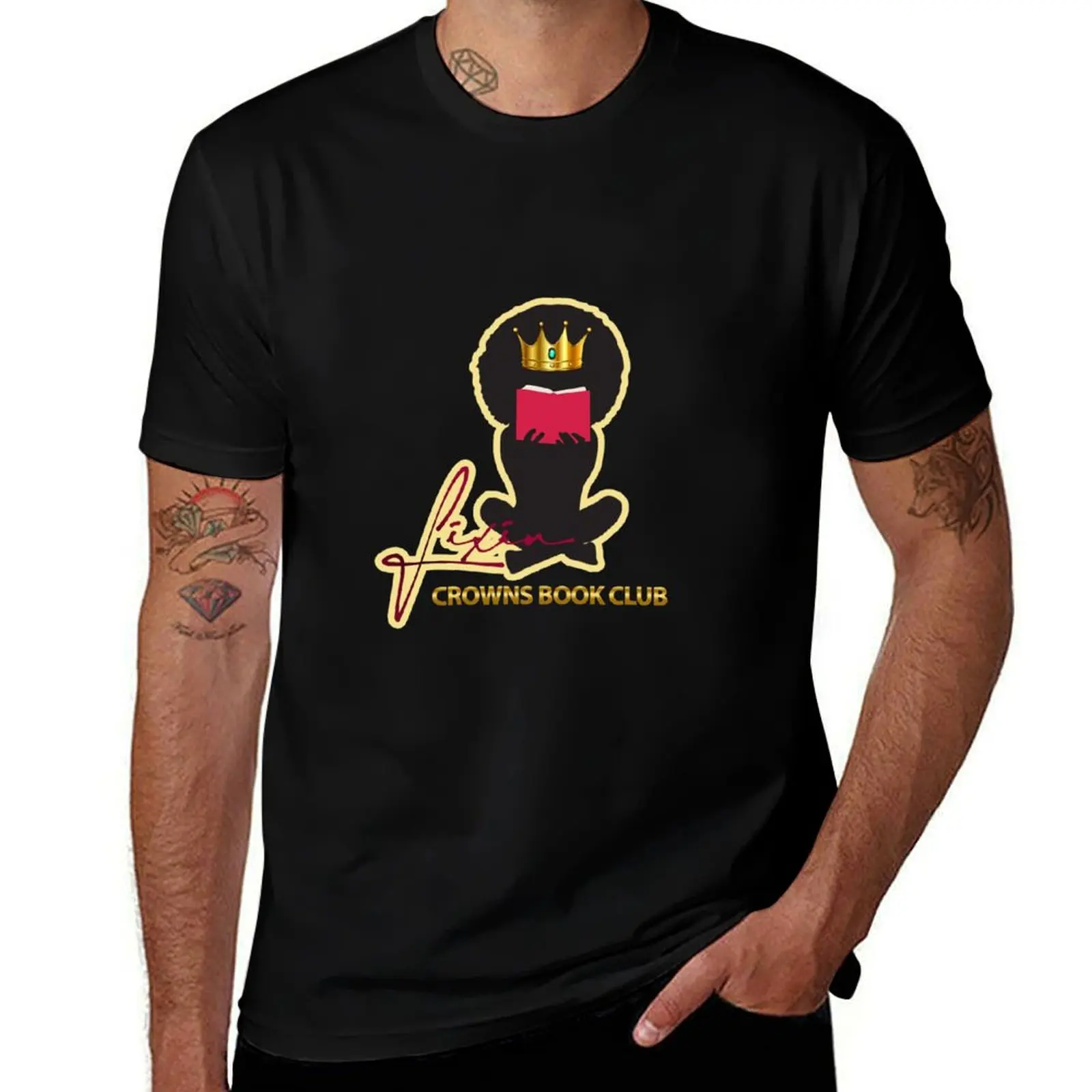 

Fixin' Crowns Book Club T-Shirt t shirt for man 100 percent cotton man t shirt luxury T-Shirt