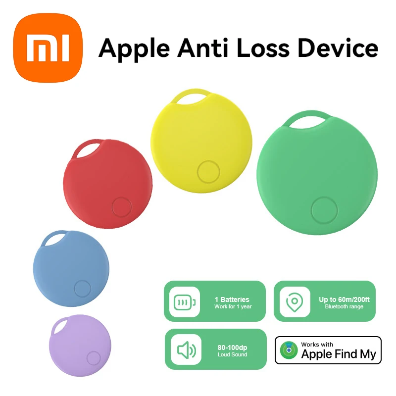 

Xiaomi Mini Bluetooth GPS трекер для Apple Find My APP устройство с напоминанием о потере, поиск ключей, собака, детская сумка, кошелек, автомобильный локатор