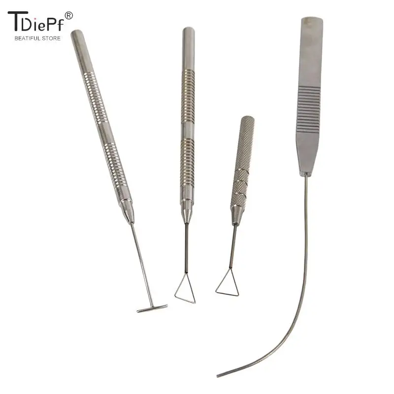 Double Eyelid Tools Double Eyelid Designer Simulator U-Shaped Stainless Titanium Alloy T Shaped Designer Ophthalmic Instrument