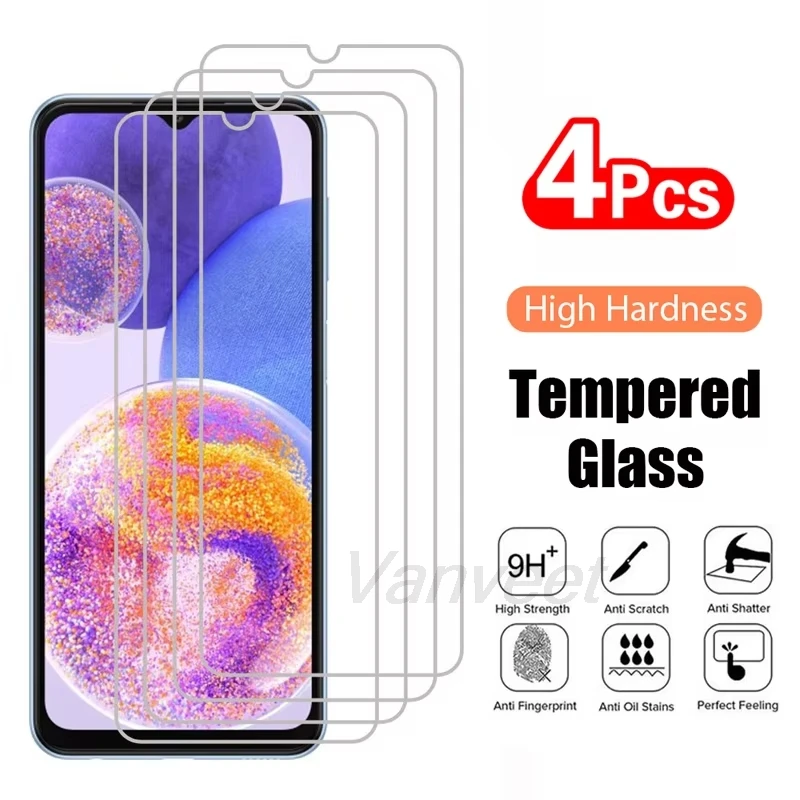 

1-4PCS Full Cover Tempered Glass For Samsung A56 A07 A16 A54 5G A17 A55 A36 A26 A22 A23 A06 A05s A24 A14 A12 A13Screen Protector