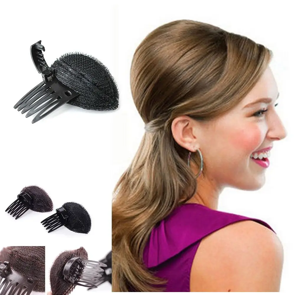 Volume  Princess Hair Tools Women Bun Maker Breathable Bangs Mat Invisible Hair Pins Fluffy Sponge Clip Inserts Hair Clip