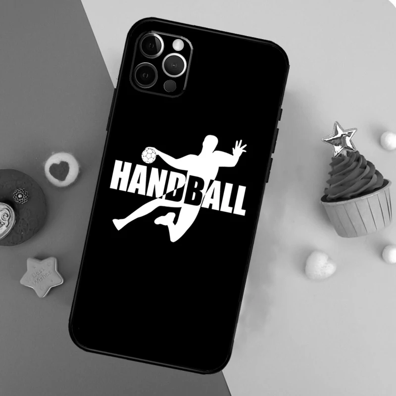 Stylish Playing Handball Cover For iPhone 16 15 14 13 12 11 Pro Max Plus Mini 7 8 X XS Max XR Phone Case