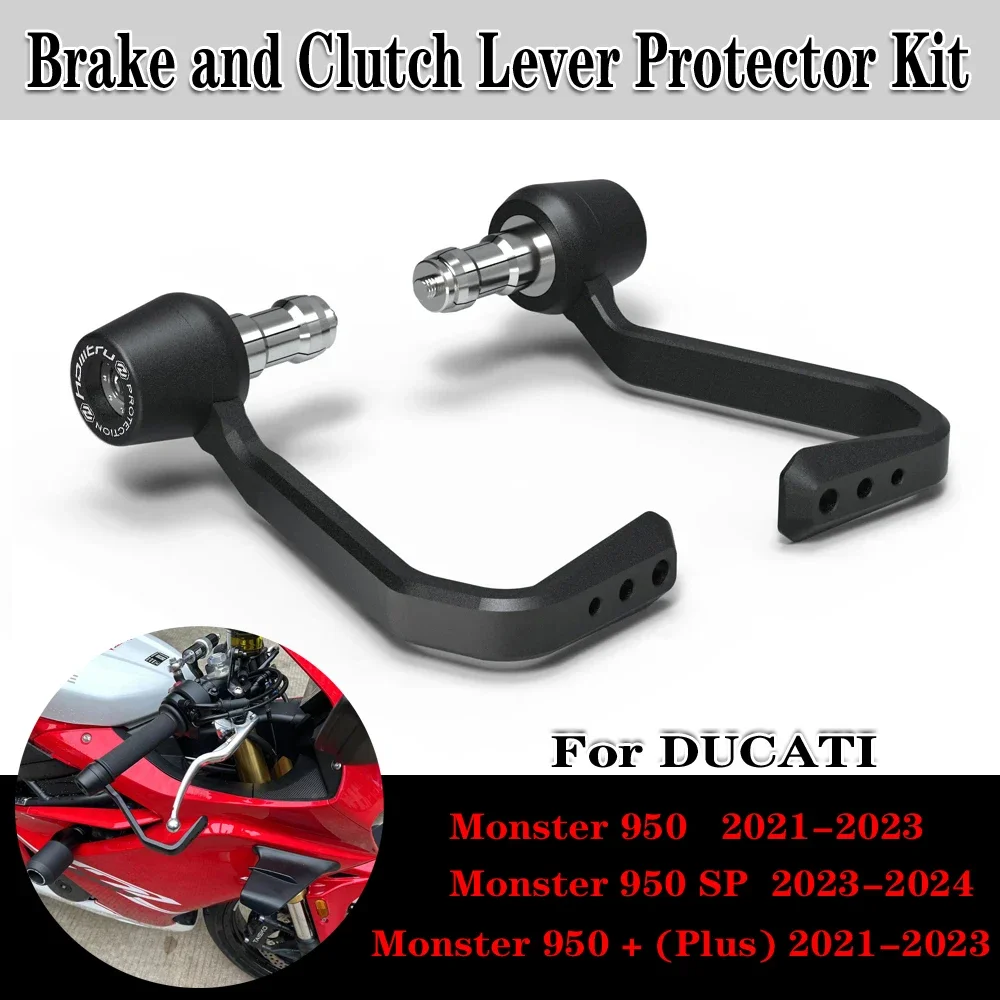 Motorcycle Brake and Clutch Lever Protector Kit For Ducati Monster 950 950SP 2021-2024