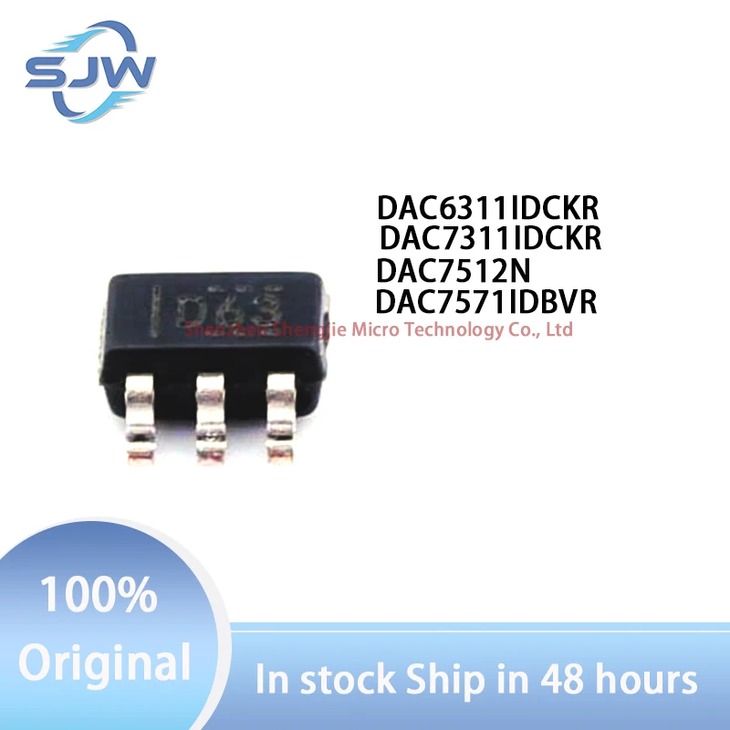 

DAC6311IDCKR DAC7311IDCKR DAC7512N DAC7571IDBVR encapsulation SC-70-6 SOT-363-6 SOT-23-6 Digital to analog conversion chip