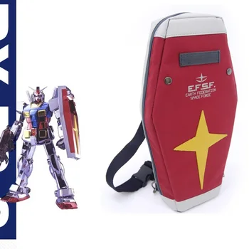 하라주쿠 모바일 슈트 코스프레 건담 RX-78-2 쉴드 백, 레드 원 숄더백, 유니섹스 메신저 백
