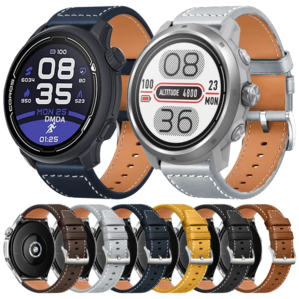Für COROS Uhr PACE 3 2 Casual Strap Uhr APEX2 Pro 46mm 42mm Business Bands Smartwatch Zubehör 20MM 22MM Leder Armband