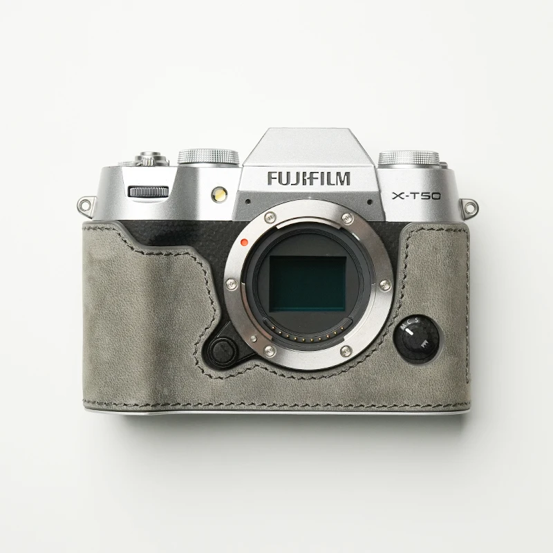 Mr.Stone voor Fujifilm XT50 Camera Case Beschermhoes Cover Accessoires voor Fujifilm X-T50 Camera Handgemaakt Echt Leer