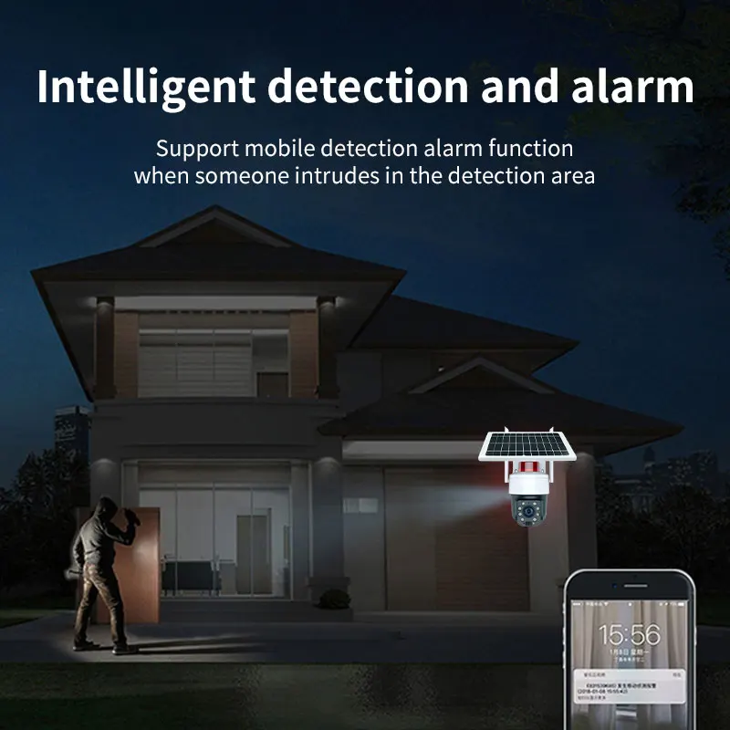 Tuya APP  5MP 30X Zoom Bluetooth Solar Power Dual Lens  WIFI/4G  IP Dome Camera AI Humanoid Detection  WIFI CCTV Baby Monitor