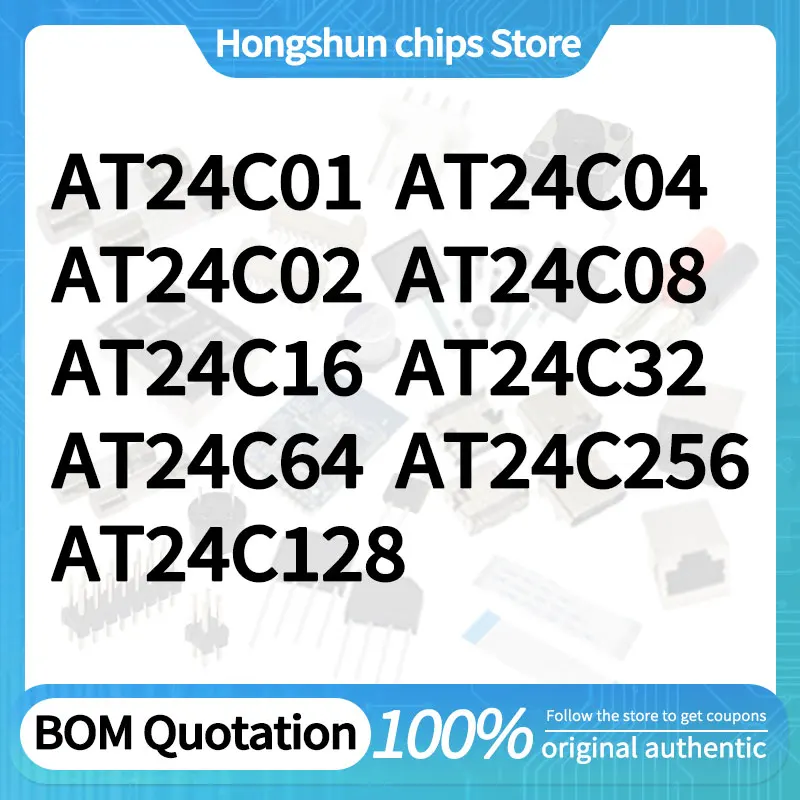 AT24C01 AT24C128 AT24C04 AT24C02 AT24C08 AT24C16 AT24C32 AT24C64 AT24C256 Стандартная версия