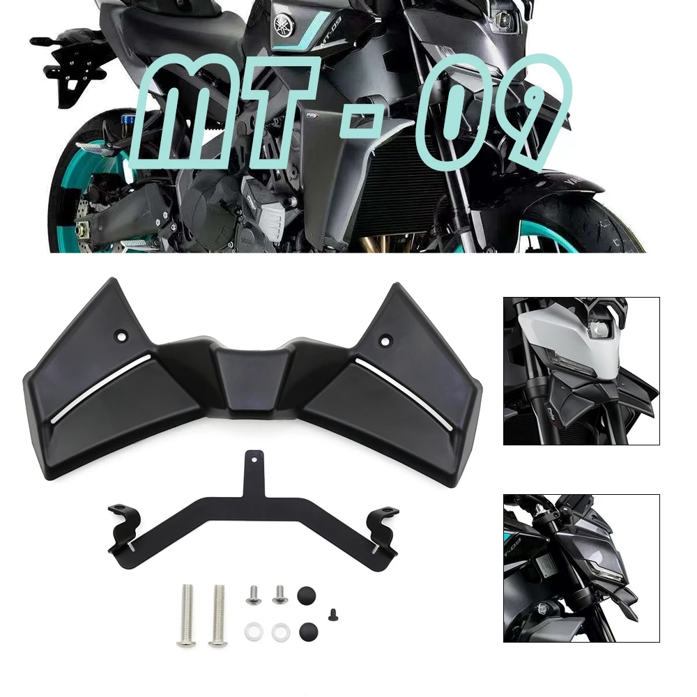 

Спойлер на переднее крыло мотоцикла, аэродинамический обнаженный дефлектор крылышка, прижимная сила для YAMAHA MT-09 MT09 MT 09 SP Y-AMT 2024-2025