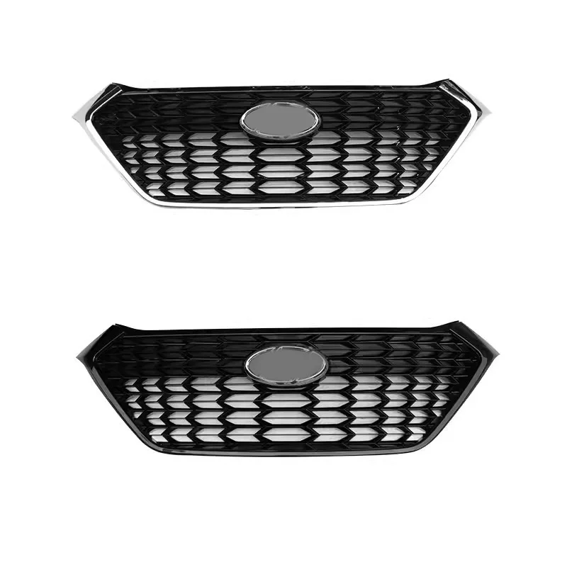 CAR STYLING for Hyundai Tucson 2015 2016 2017 018 RACING GRILLE GRILL Car Accessories FRONT MASK COVER GRILLS with Logo