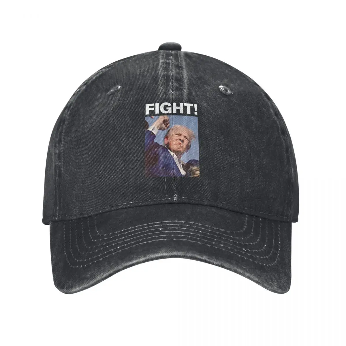 

Trump Shot Assassination Attempt Baseball Caps Vintage Distressed Washed 2024 Fight Snapback Hat Men Women Outdoor All Seasons