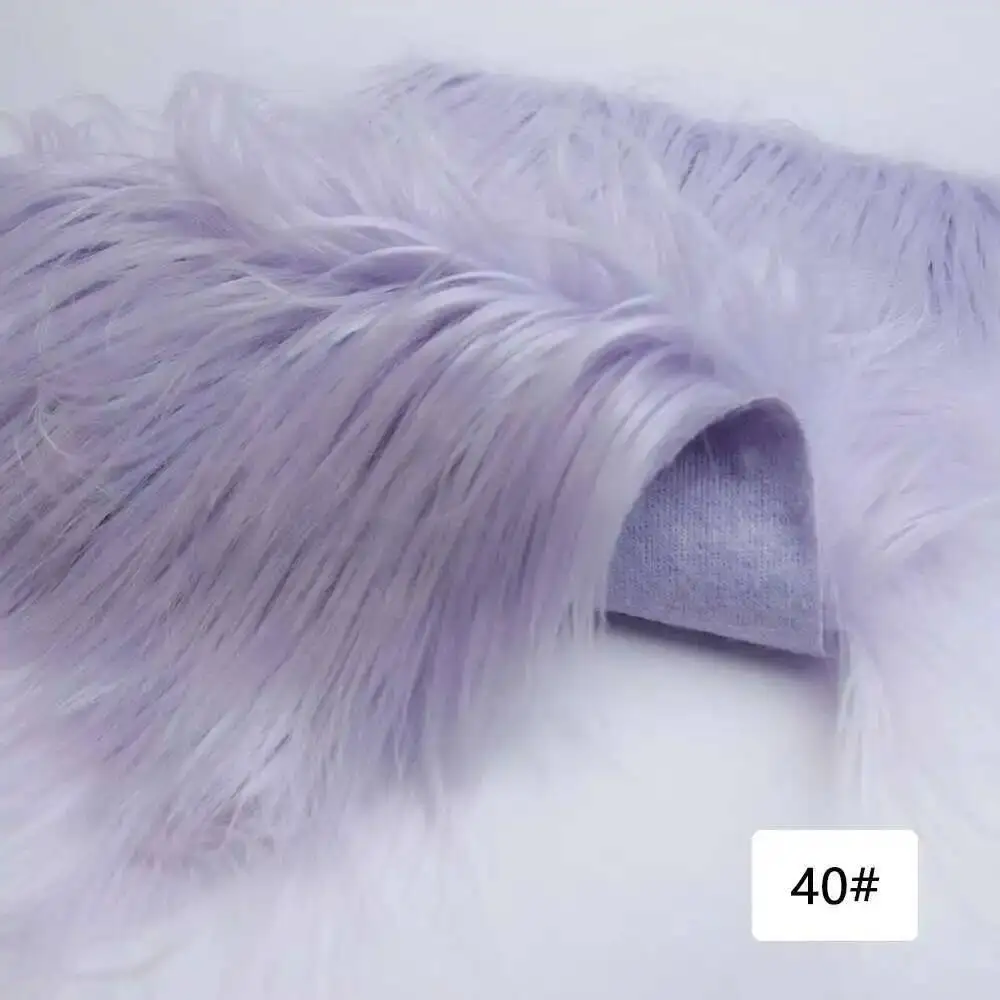 Nepbont stof 46 kleuren 160x50cm 8cm zachte lange pluche handgemaakte pop/kleding Shaggy stof
