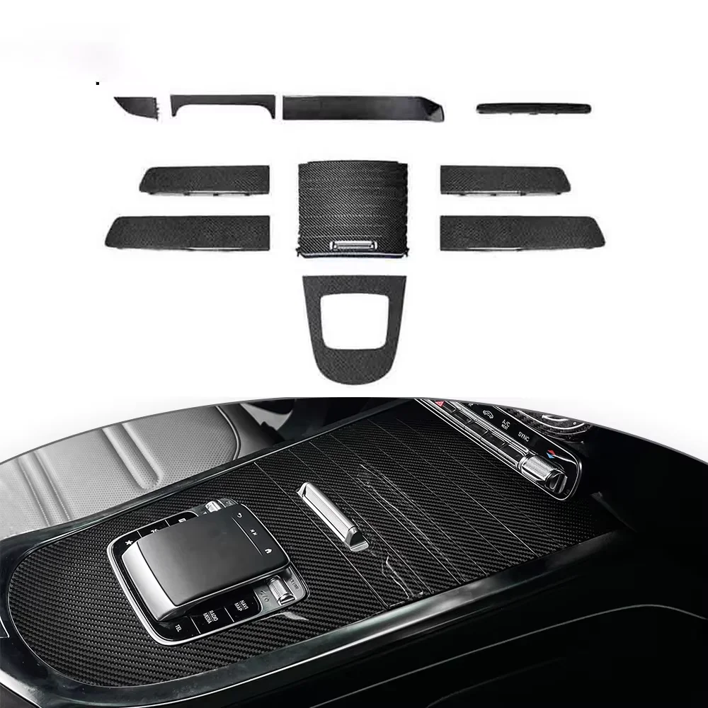 G500 G63 G400d Auto Interior Accessories Replacement Dry Carbon Fiber Center Control 2025 G Class W465 Interior Trims 10ppcs