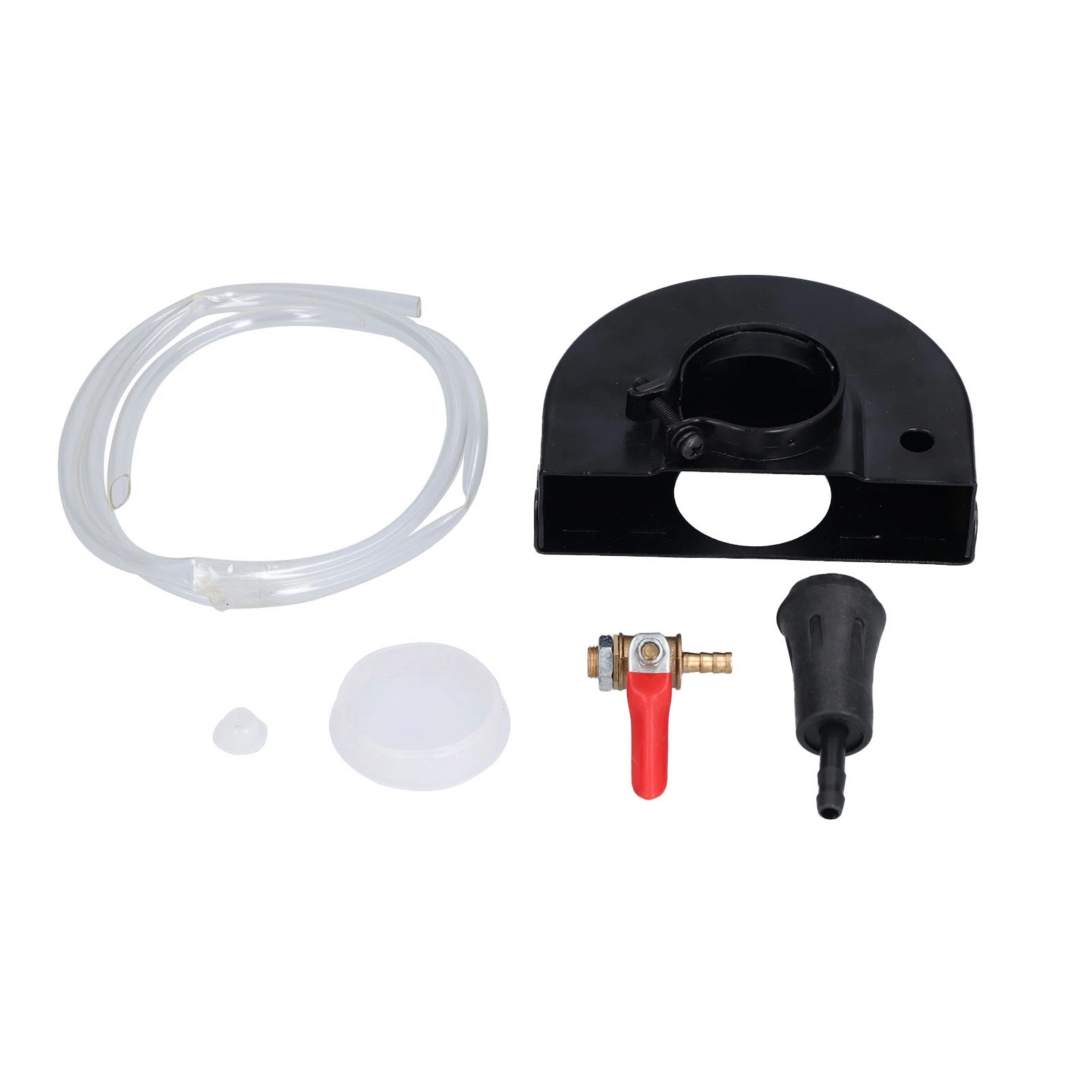 

Angle Grinder Dust Cover Adjustable Water Outlet Surface Grinding Dust Shroud with 1/4in Valve