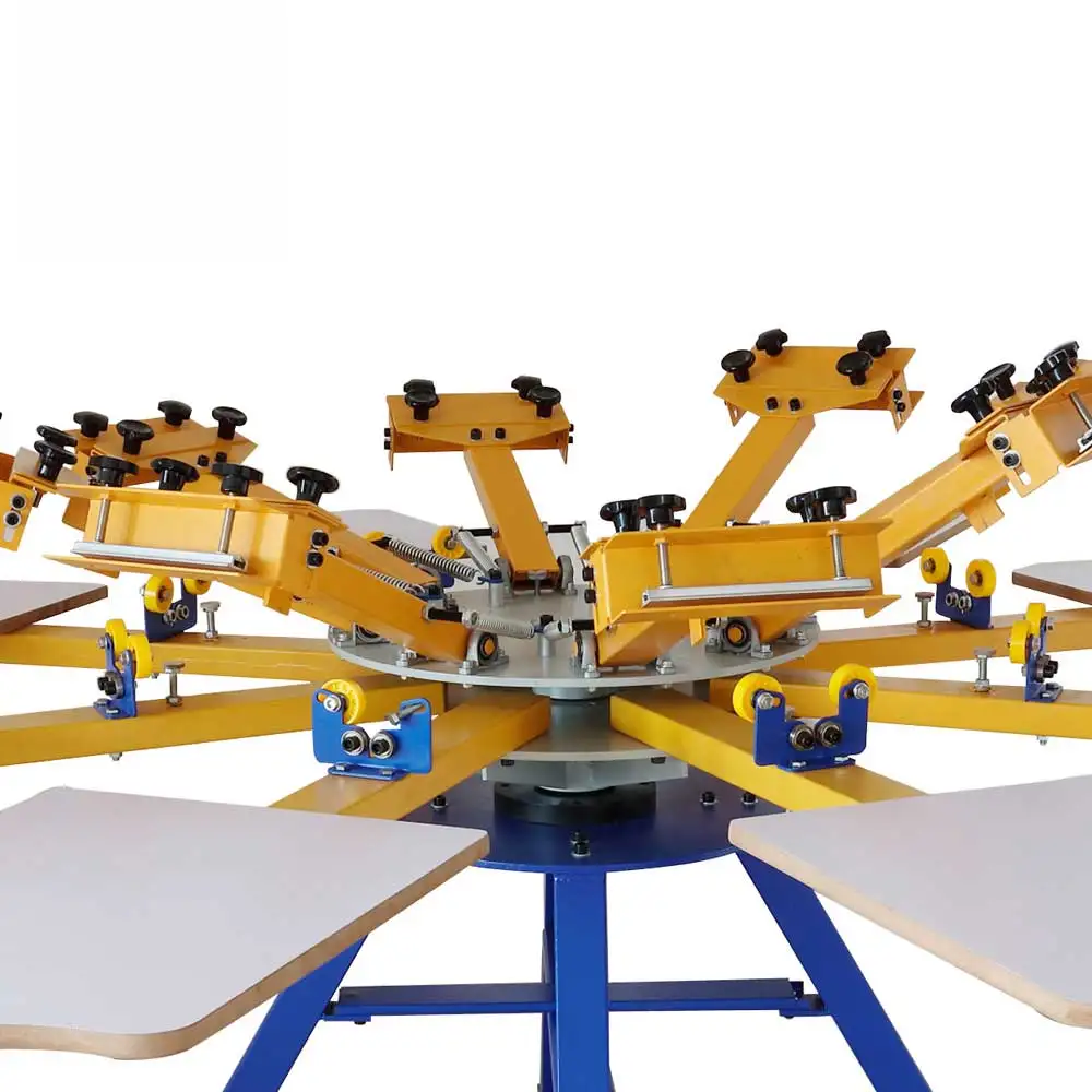 

【Best-selling】Manual DIY Full Set 8 Color 8 Station T-shirt Silk Screen Printing Machine Kit