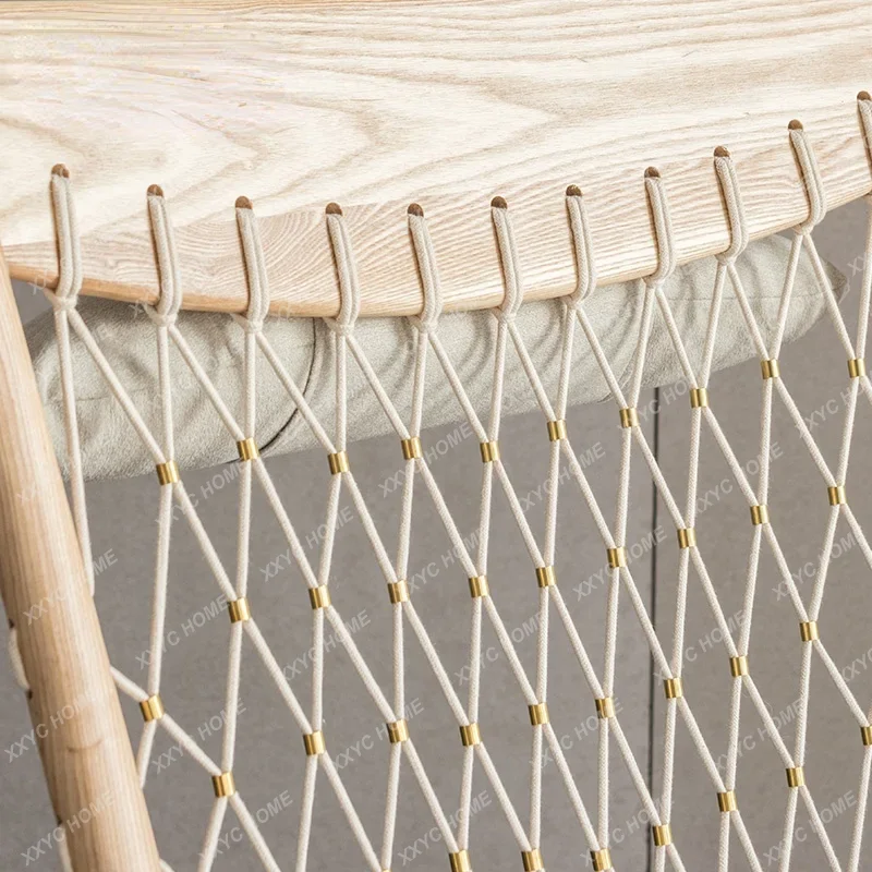 Nordic Wood Recliner Rocking Chair Adult Lounge Sofa Chair Leisure Chair Balcony Home Rocking