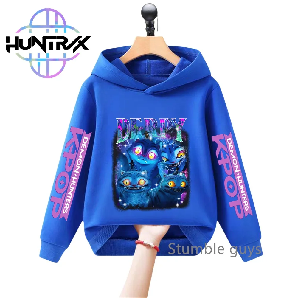 

Autumn Kids KPop Demon Hunters Hoodie Long Sleeve Sweatshirt Anime Cartoon Casual Halloween Boys Clothes Girls​