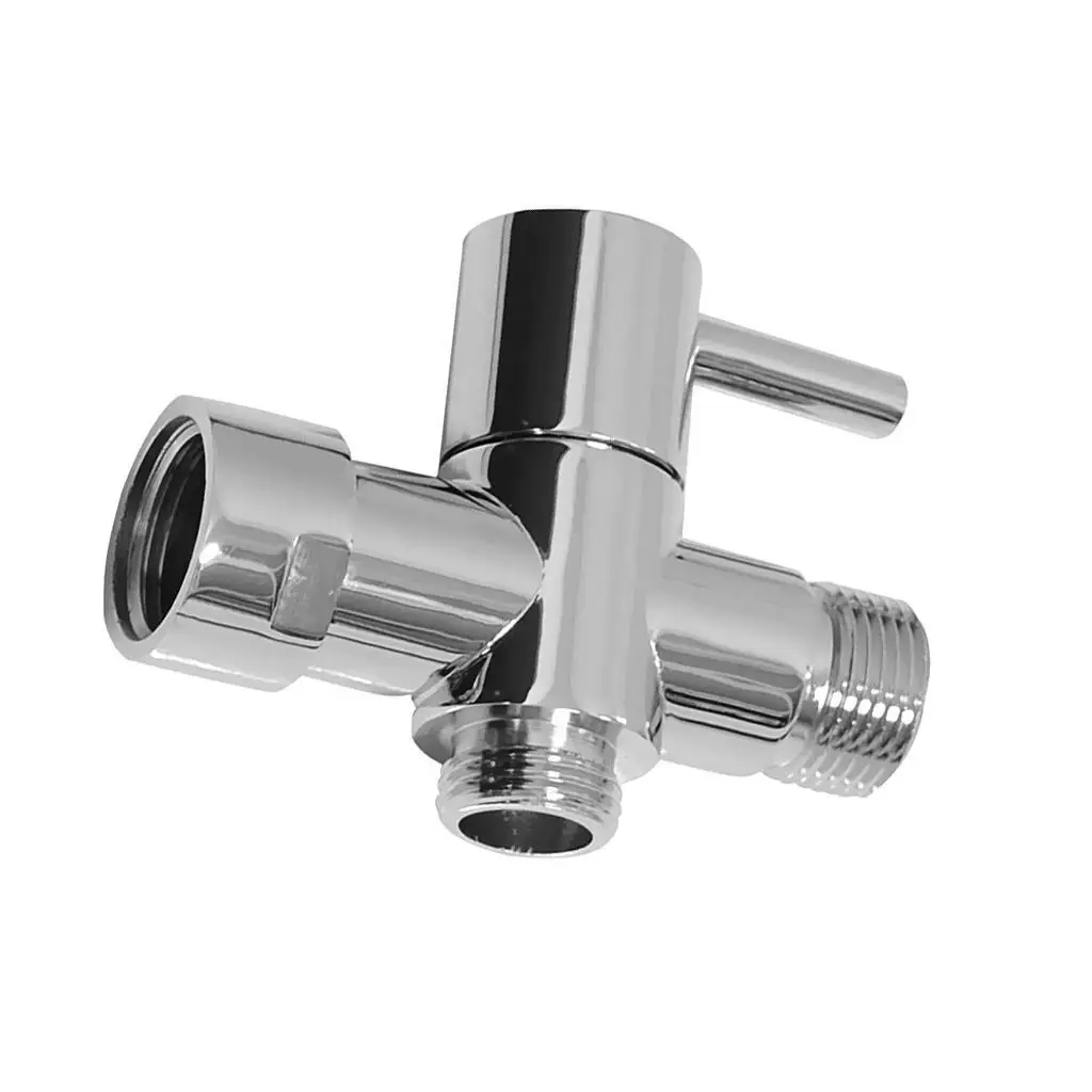 G3 4  G1 2  Brass 3-Way Shower Head Diverter Valve Tap M F T-type Splitter E