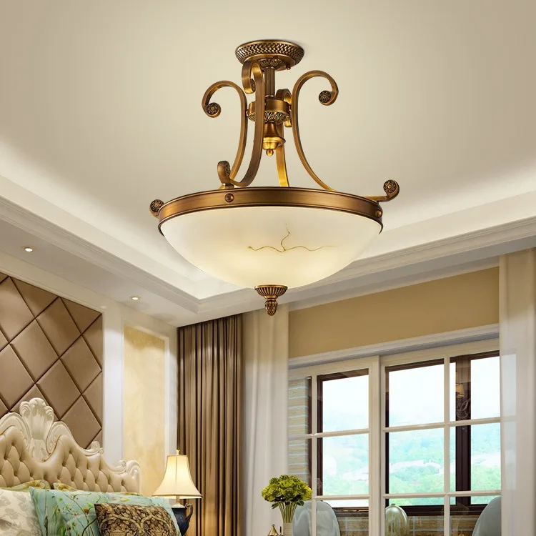 European Style LED Retro Porch Lamp Iron Frame Glass Shade 2-Year Warranty Adjustable Color Temp 2700K-6500K for Bedroom Balcony view 4
