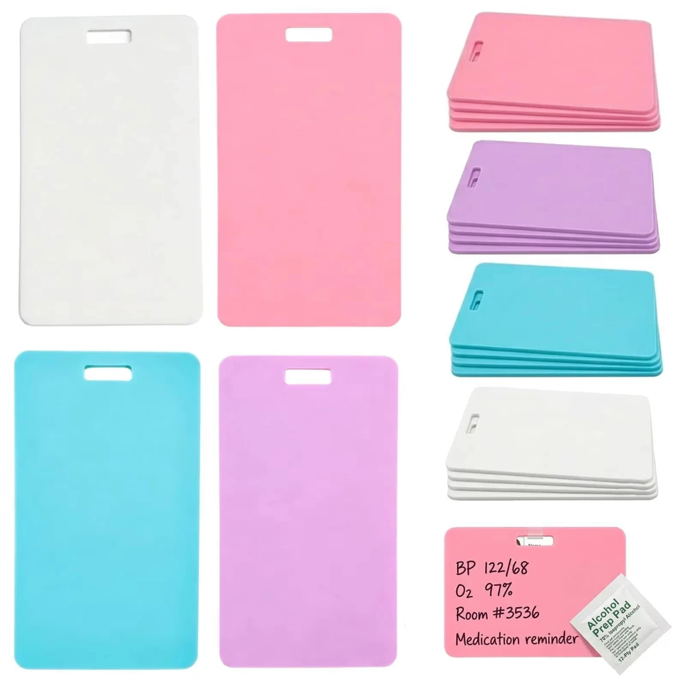Reusable Erasable Badge Sticky Notes Wiping Custom Photo Name Luggage Tags Personalized Vacation Id Cards DIY Work Badge