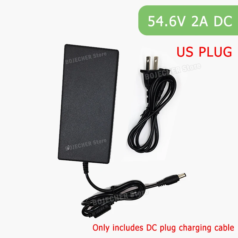42V 54.6V 2A Batterij Power Adapters Voor Lithium Batterij AC100-240V 36V 48V 2A Lithium batterij Oplader 5 Stekkers EU/US Plug - afbeelding 1