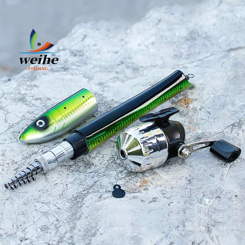 Caña de pescar extensible WEIHE – Portátil con carrete integrado - imagen 2