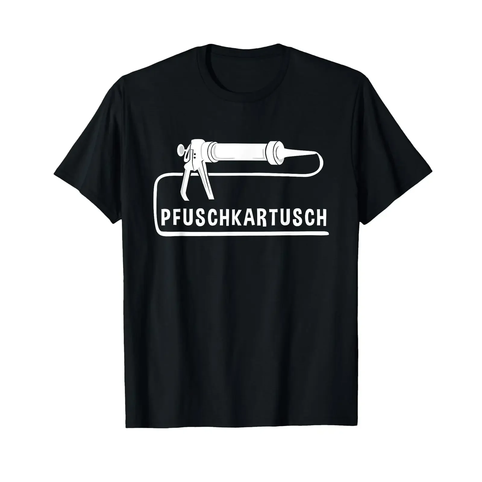 Men's Plumber Humour Silicone Puschkartusch Heating Building T Shirt vintage Washed homme designer clothes Unisex Versatile