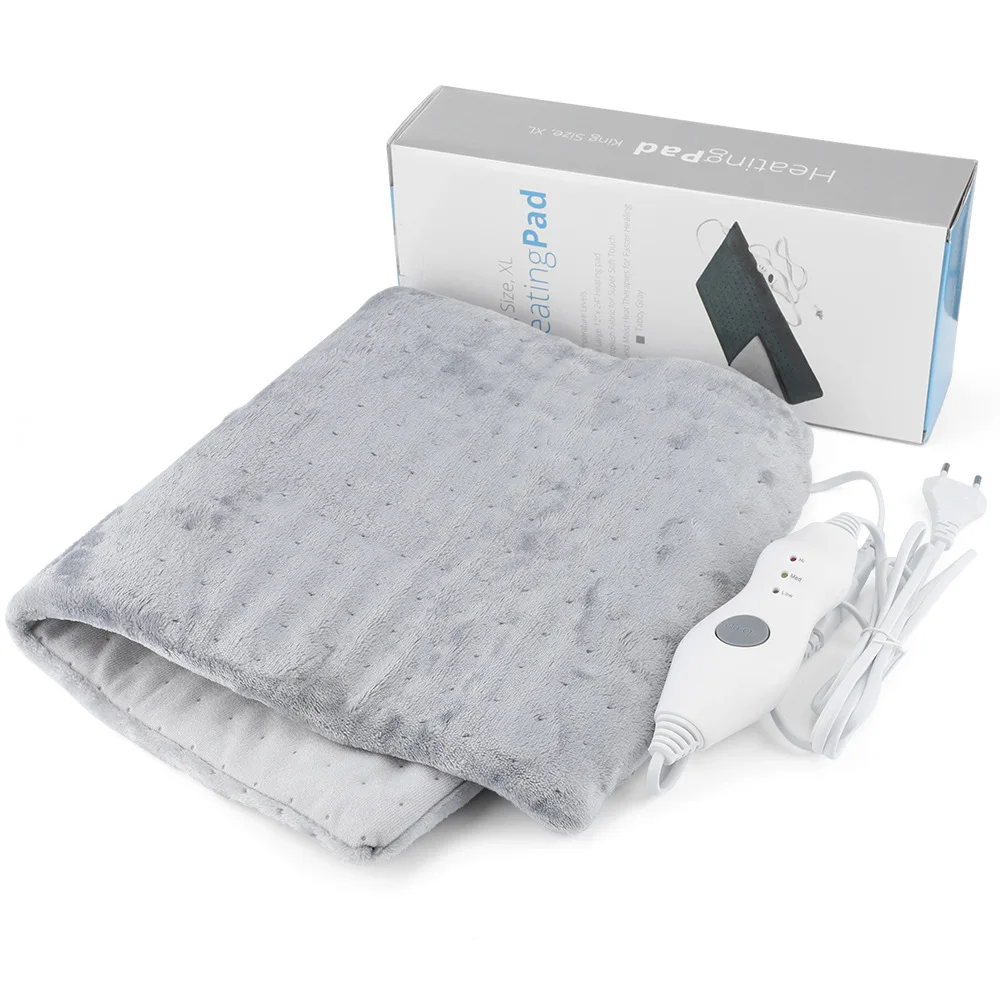 

Gray Coral Velvet There Gear Temperature Regulating Heating Pad Soft Physical Therapy Heating Pad for Human Body Heating Blanket