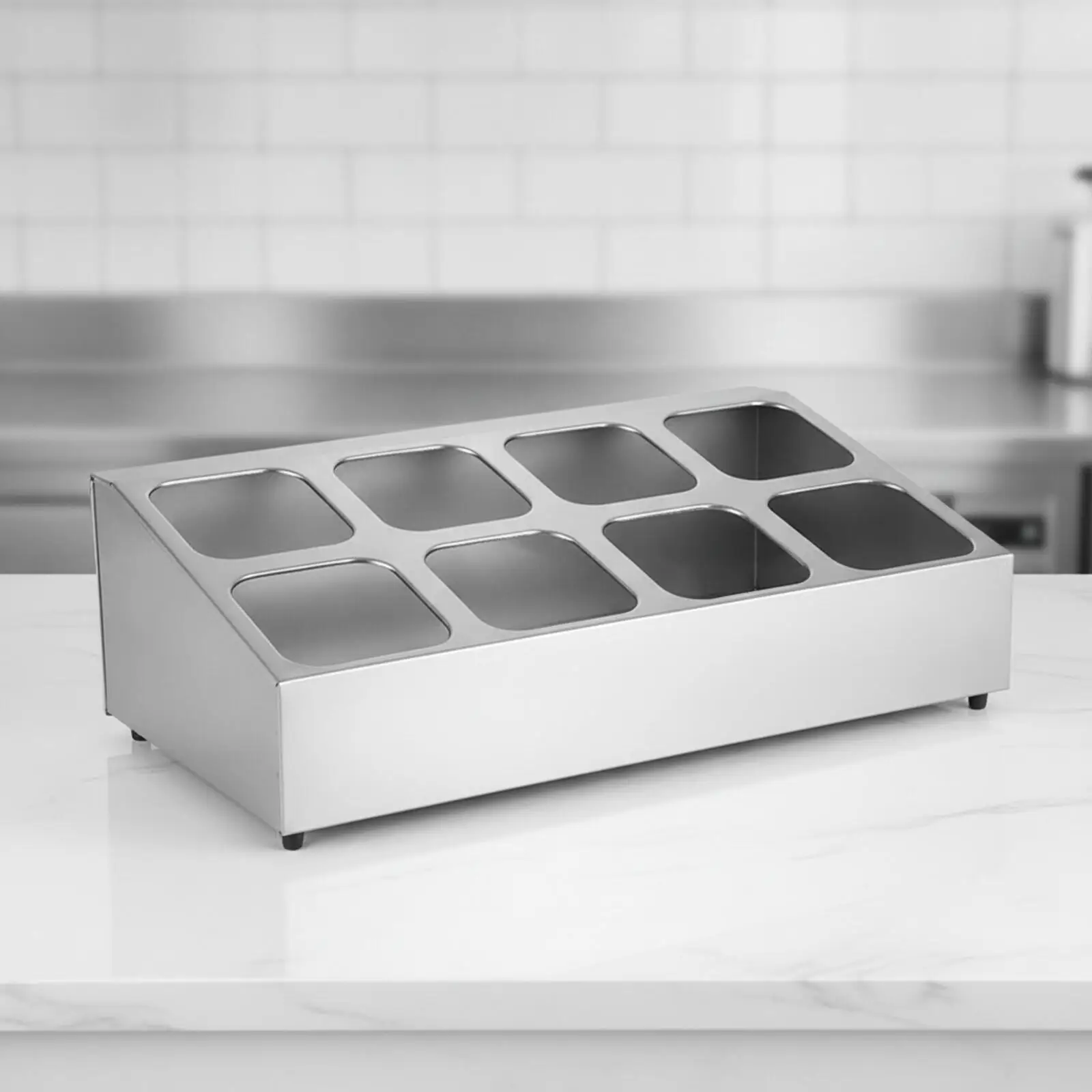 Inclined Ingredient Rack | Easy-to-stainless surface Housing, Stainless Steel,