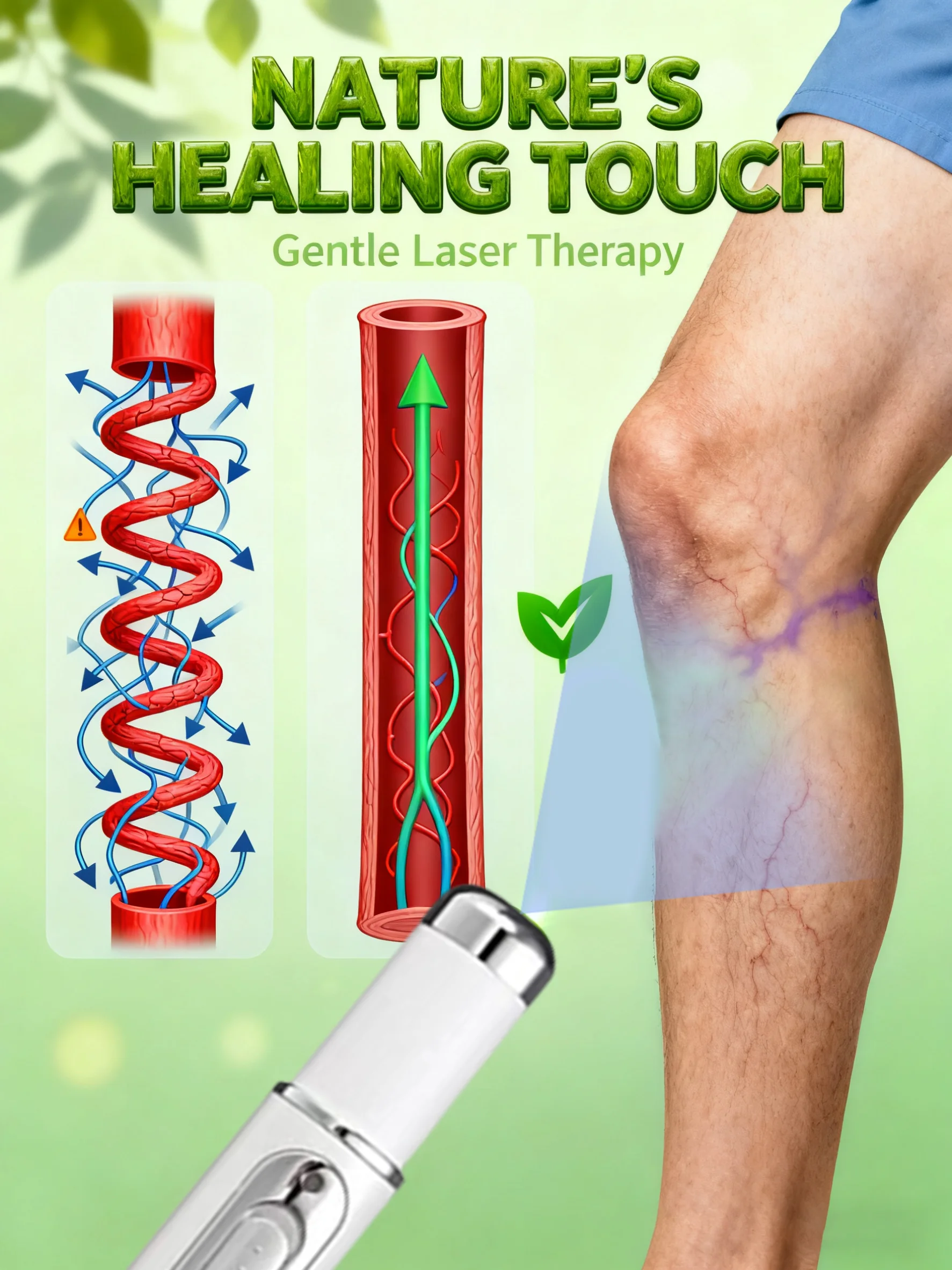 

Лазерная ручка унисекс, удобная для перемещения варикозного расширения вен, портативные дизайнерские инструменты