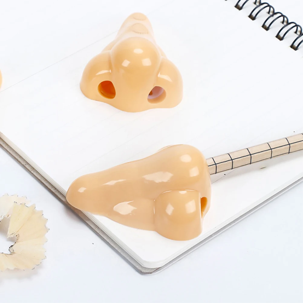 

12 Pcs Nose Pencil Sharpeners Cute Cartoon School Plastic Student Desk Kids Toddler Efficient Sharpener Office Supplies